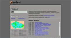 Desktop Screenshot of geotest.geometry.cz